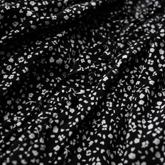 Sweet Baby Jamie Black Ditsy Midi Dress - Size XS - Picture 6 of 7